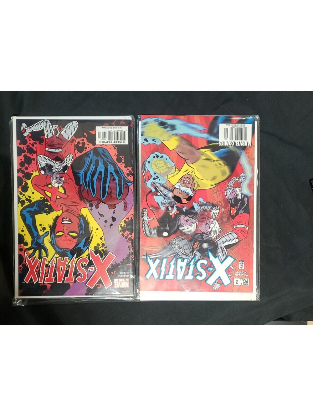 Lot of 2 X-Statix 2002 Marvel PG 2 & PG 3 Magazines Miligam Allred NEW